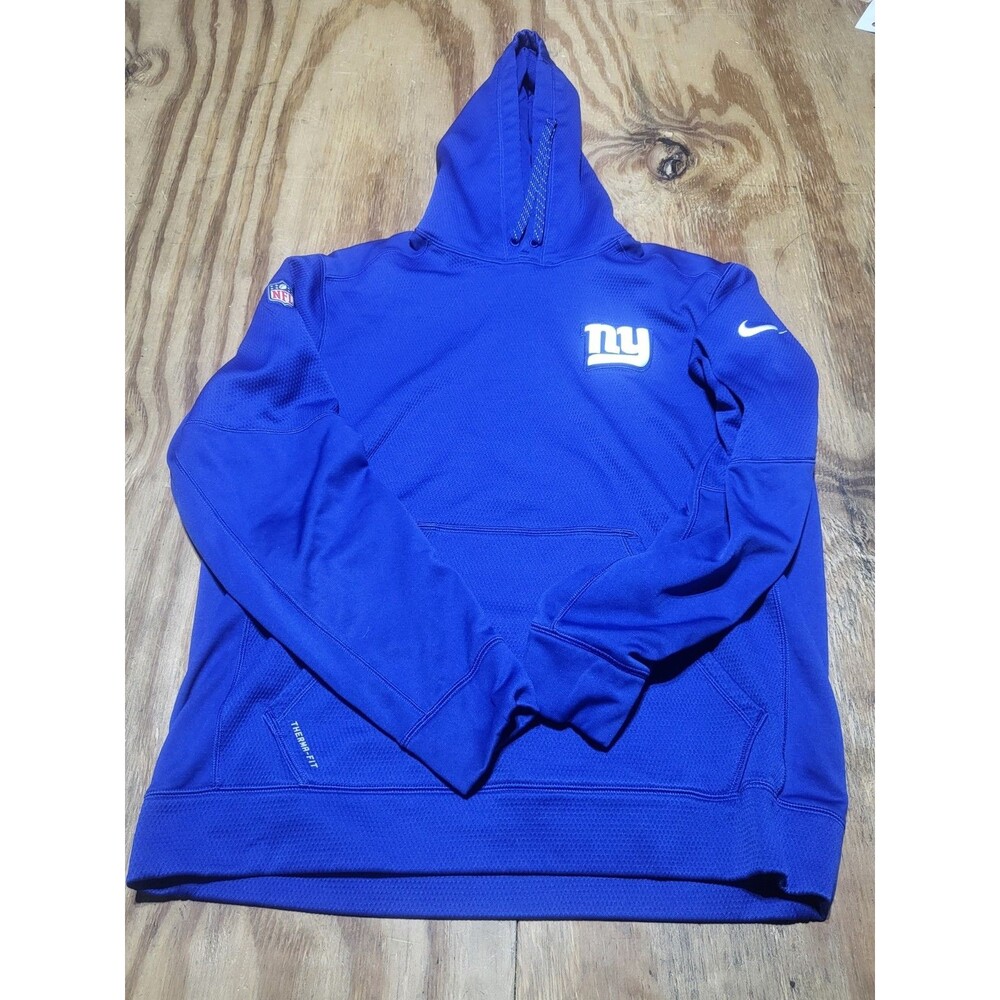 nike new york giants hoodie On Field Therma Fit Blue Men XL Pullover @H9